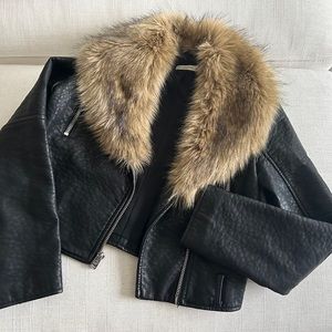 Faux Leather Moto Jacket